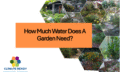 title: How Much Water Does a Garden Need?